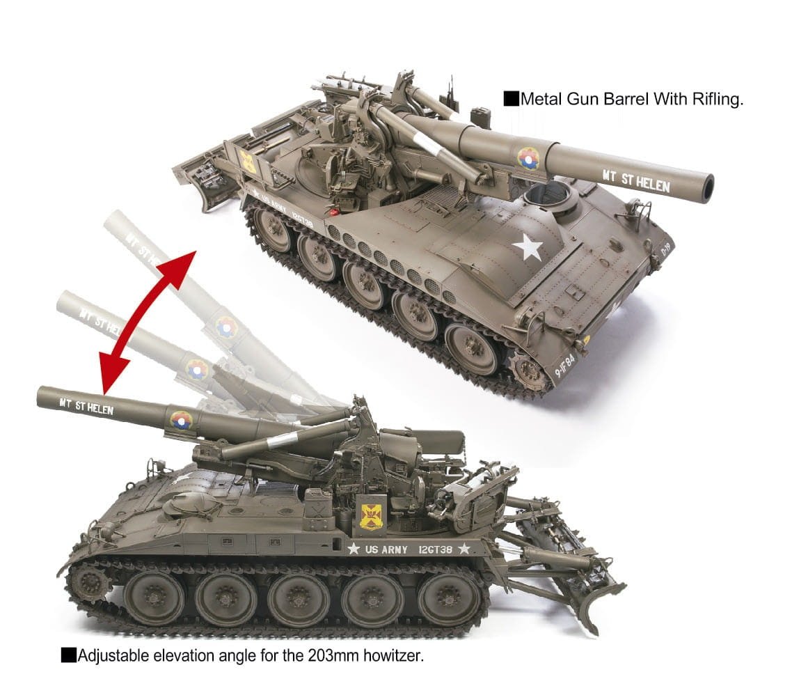 AFV Club 35337 ROCA M110A2 203mm howitzer 1/35 – zdjęcie 4