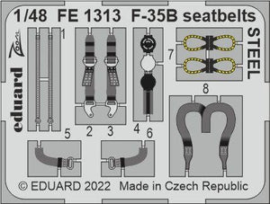 Eduard FE1313 F-35B seatbelts STEEL ITALERI 1/48