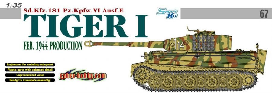 Cyber Hobby 6650 Sd.Kfz.181 Pz.Kpfw.VI Ausf.E Tiger I, Feb. 1944 Production 1/35 – image 4