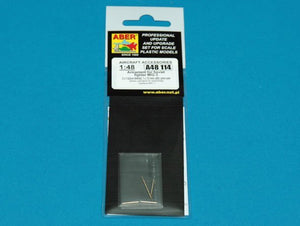 Aber A48114 Armament for Soviet fighter MIG-3 2x7,62ShKAS; 1x12,7mm UBS; pitot tube 1/48 – zdjęcie 9