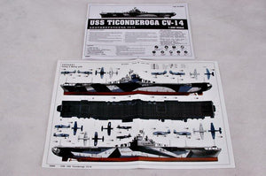 Trumpeter 05609 USS TICONDEROGA CV-14 1/350 – image 2