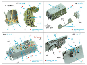 Quinta Studio QD32238 Mitsubishi J2M3/5/6 Raiden 3D-Printed coloured Interior on decal paper (Hasegawa) 1/32 – zdjęcie 10