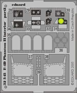 Eduard 32545 F-4D interior 1/32 Tamiya – immagine 2