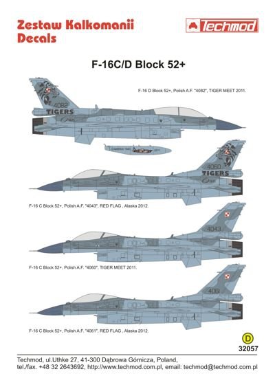 Techmod 32057 F-16C/D Block 52 1/32 – zdjęcie 2