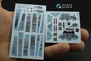 Quinta Studio QD32072 Su-27UB 3D-Printed &amp;amp; colored Interior on decal paper (for Trumpeter kit) 1/32 – image 5