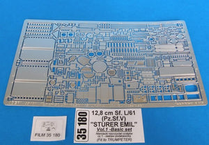 Aber 35180 German tank destroyer 12.8 cm Sf. L/61 (Pz.Sf.V) Sturer Emil - vol.1 - basic set (1/35)