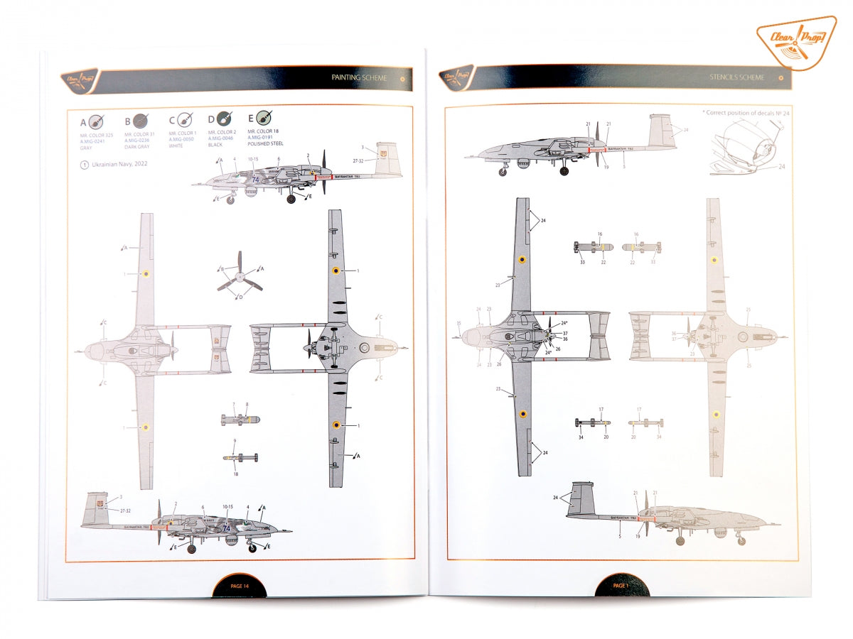 Clear Prop! CP3503 TB.2 UAV Ukrainian Navy STARTER KIT 1/35 – image 26