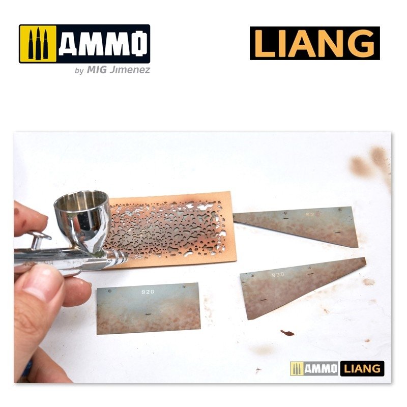 Liang 0001 Weathering Airbursh Stencils – zdjęcie 2