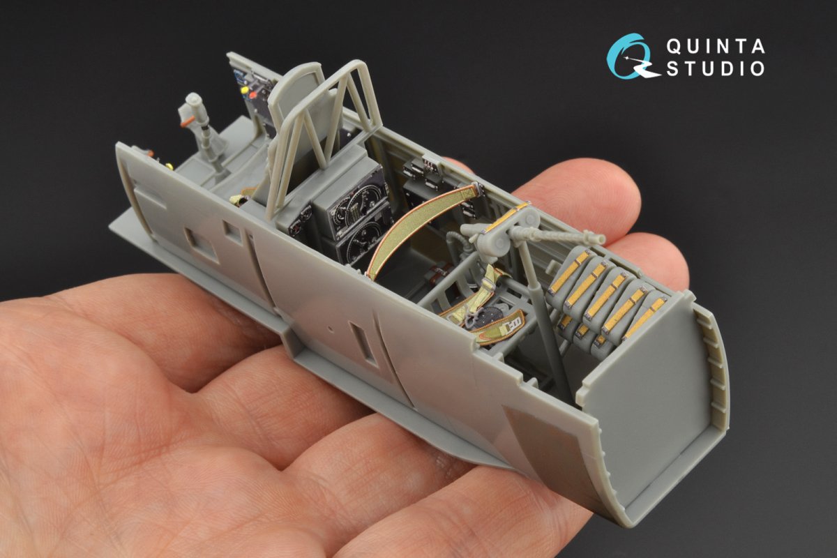 Quinta Studio QD32090 Ju 87B-2/R-2 3D-Printed &amp;amp; colored Interior on decal paper ( Trumpeter ) 1/32 – image 7