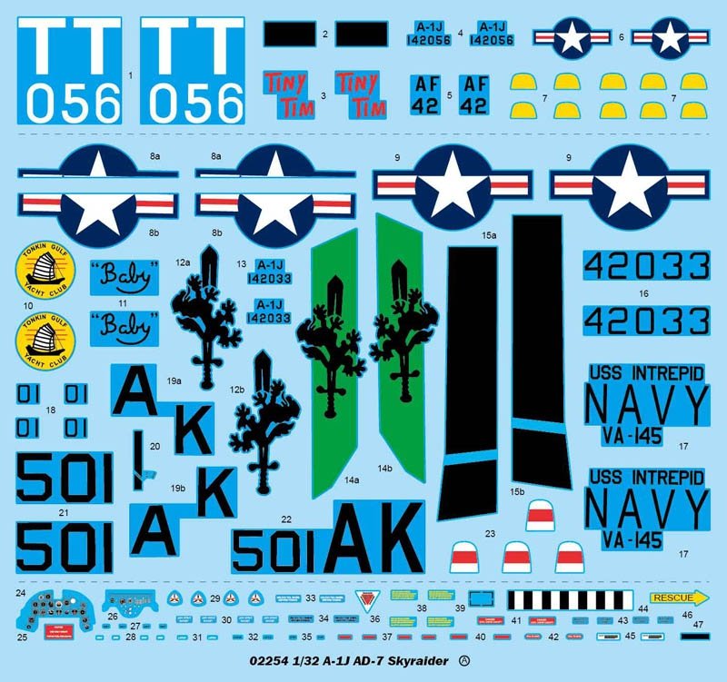 Trumpeter 02254 A-1J AD-7 Skyraider 1/32 – zdjęcie 5