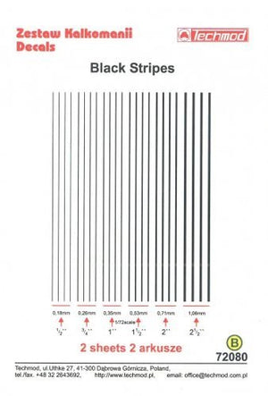 Techmod 72080 Black Stripes 1/72 – immagine 2