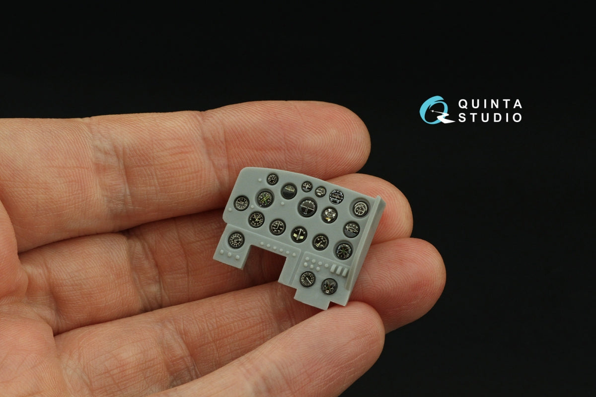 Quinta Studio QD32243 US WWII Cockpit instrument gauges without bezels 3D-Printed &amp;amp; coloured Interior on decal paper (All Kits) 1/32 – zdjęcie 6