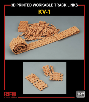 Rye Field Model 2037 KV-1 3D PRINTED WORKABLE TRACK (3D Printed) 1/35 – immagine 2