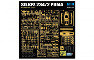 Rye Field Model 5110 Sd.Kfz.234/2 Puma with engine parts 1/35 – zdjęcie 2