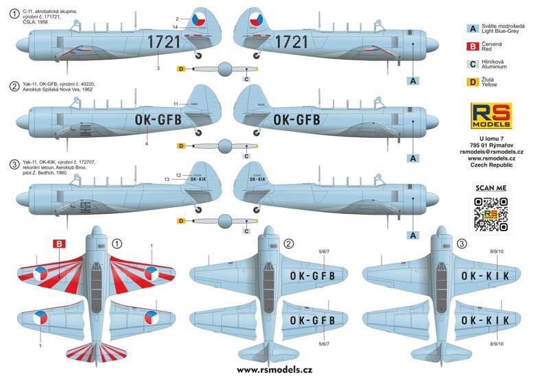 RS Models 94009 Yak-11 / C-11 &amp;quot;Moose&amp;quot; 1/72 – zdjęcie 3