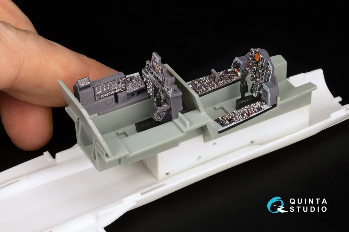 Quinta Studio QDS+48486 F-4N Phantom II 3D-Printed &amp;amp; coloured Interior on decal paper (Academy) (Small version) (with 3D-printed resin parts) 1/48 – zdjęcie 12