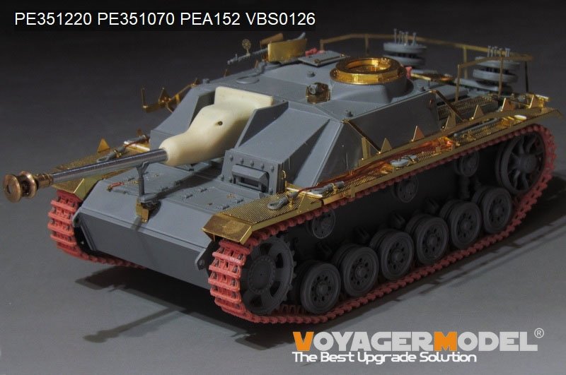 Maquette Voyager PE351220 StuG.III Ausf.G allemand de la Seconde Guerre mondiale, version de base (pour TAKOM 8006), échelle 1/35 – image 2