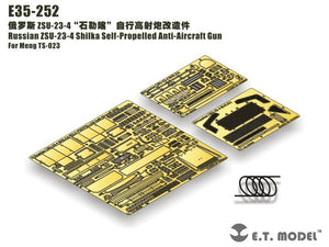 E.T. Model E35-252 Russian ZSU-23-4 Shilka Self-Propelled Anti-Aircraft Gun (For MENG TS-023) 1/35