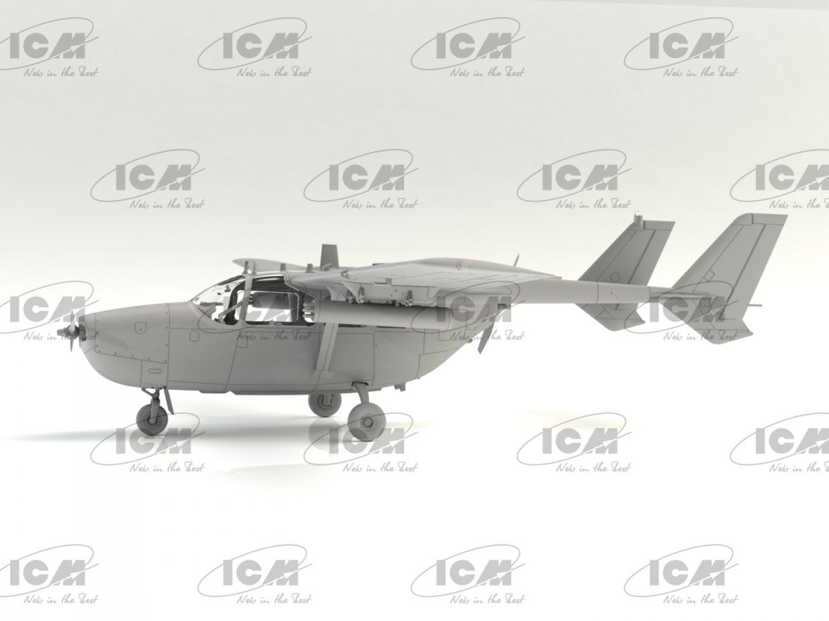 ICM DS4803 Aérodrome de l&amp;#39;USAF au Vietnam (OV-10A + O-2 + 5 figurines) 1/48 – image 5