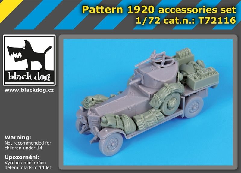 Black Dog T72116 Pattern 1920 accessories set for Roden 1/72 – immagine 5