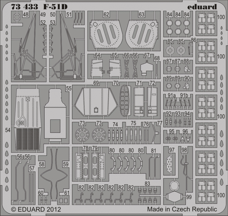 Eduard 73433 F-51D S. A. 1/72 ITALERI – zdjęcie 2