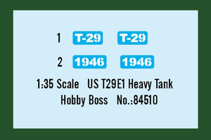 Hobby Boss 84510 US T29E1 Heavy Tank 1/35 – zdjęcie 4