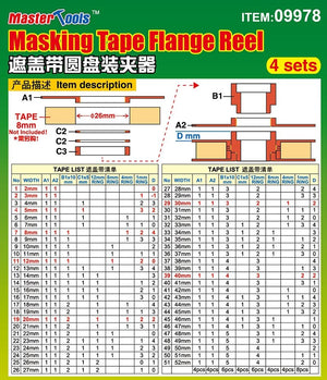 Trumpeter 09978 Masking Tape Flauge Reel - 4 sets – zdjęcie 4