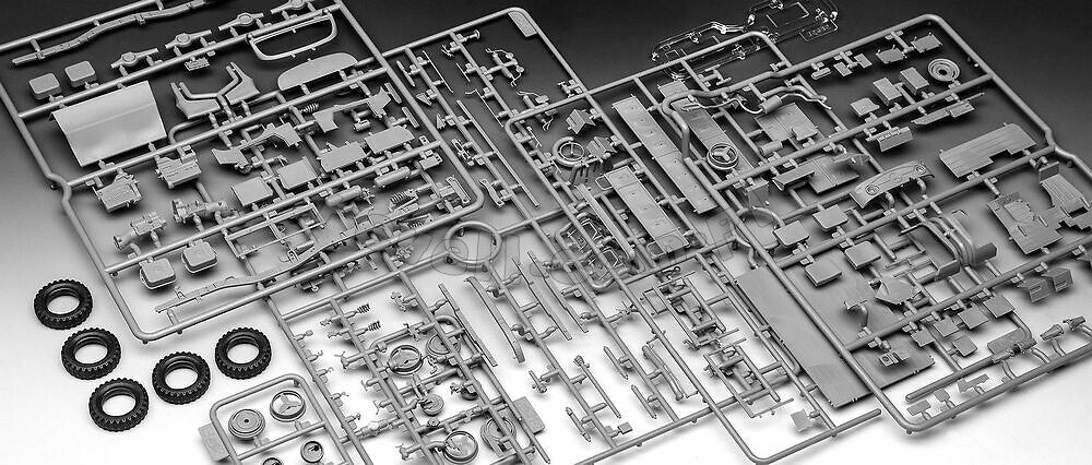 Revell 63348 Unimog 404 S Model Set 1/35 – immagine 8