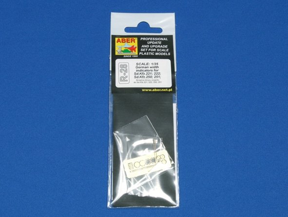Aber R-28 German width indicator for Sd.Kfz.231; 232; 250; 251 (4 pcs.) 1/35 – zdjęcie 3