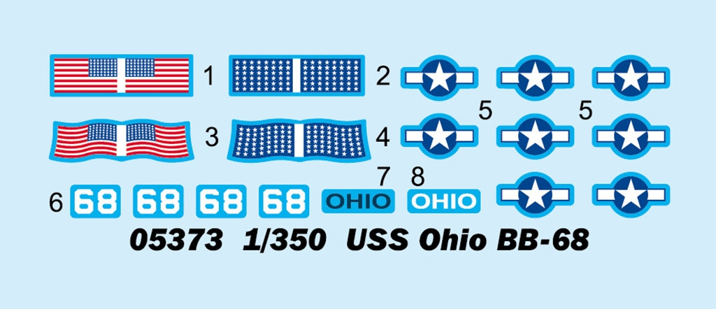 Trumpeter 05373 USS Ohio BB-68 1/350 – zdjęcie 4