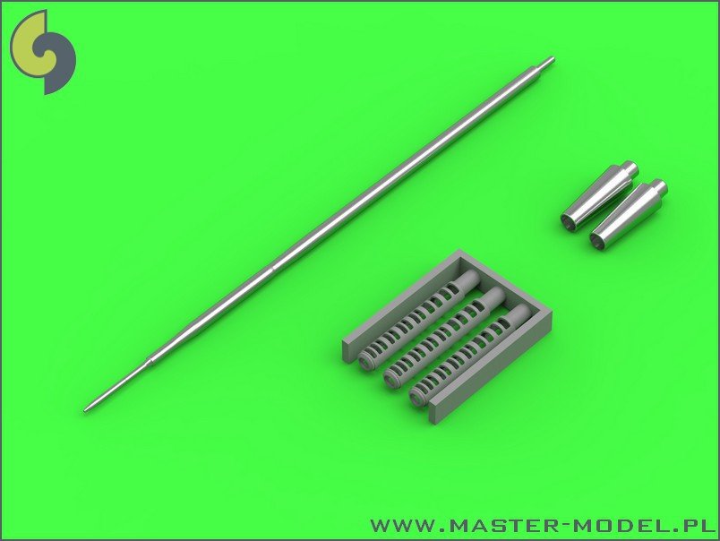 Master AM-32-072 Shenyang J-6/F-6 - gun barrels set &amp;amp; Pitot Tube 1/32