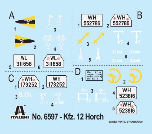 Italeri 6597 Horch 901 Typ 40 Kfz.12 1/35 – image 3