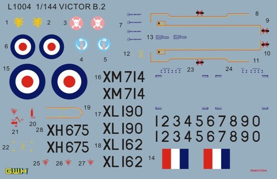 Lion Roar L1004 R.A.F. Strategic Bomber VICTOR B2 1/144 – immagine 8