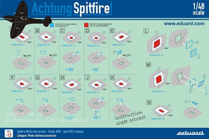 Eduard 48766 Spitfire Mk. IX surface panels 1/48 EDUARD – zdjęcie 2