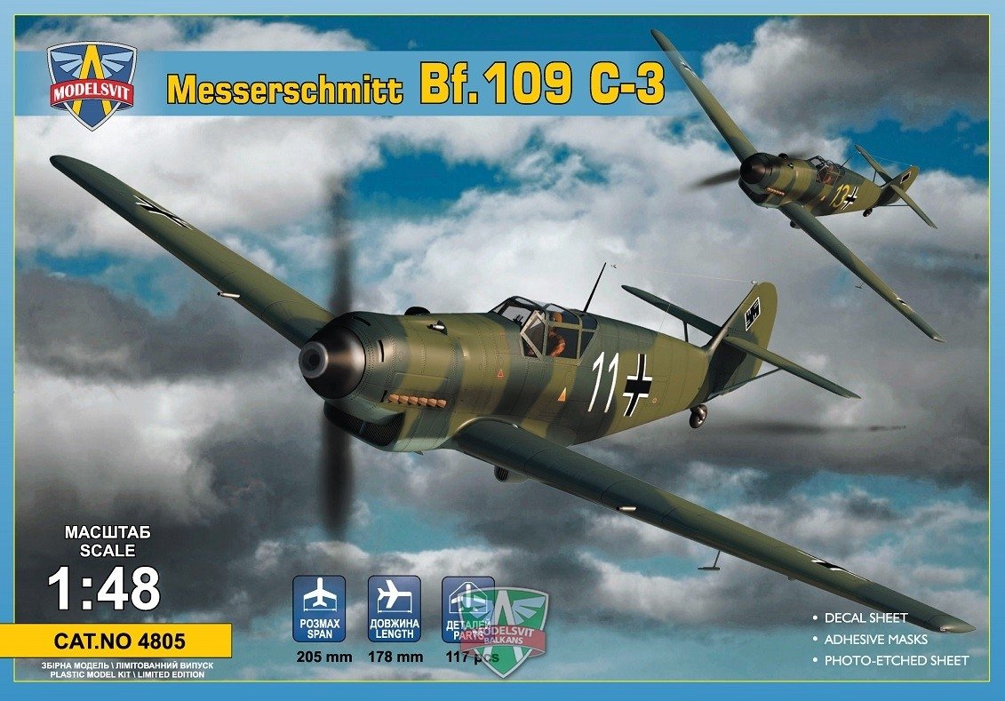 Modelsvit 4805 Messerschmitt Bf.109 C-3 1/48