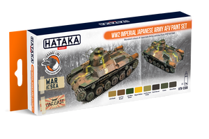 Hataka HTK-CS69 ORANGE LINE – WW2 Imperial Japanese Army AFV paint set (8x17ml)