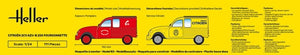 Heller 58701 Starter Kit - Citroen 2CV AZU-B 250 Fourgonnette 1/24