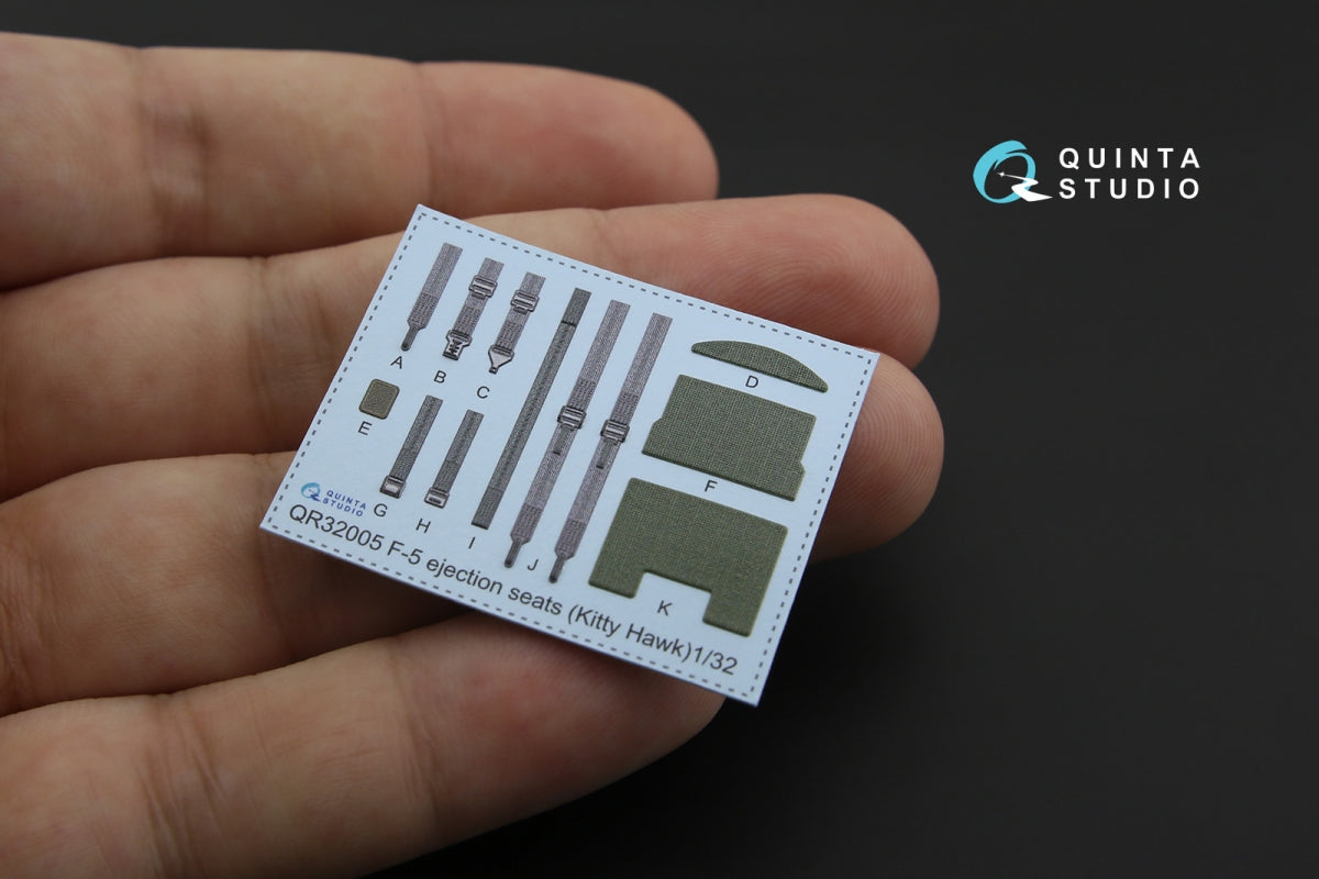 Quinta Studio QD32082 F-5F-2 3D-Printed coloured Interior on decal paper (KittyHawk) 1/32 – zdjęcie 4