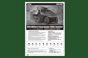 Hobby Boss 83889 M35 Mittlere Panzerwagen ADGZ-Daimler 1/35 – Bild 2