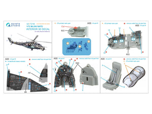 Quinta Studio QD+72185 Mi-24V NATO 3D-Printed &amp;amp; coloured Interior on decal paper (Hobby Boss/ARK Models) (with 3D-printed resin parts) 1/72 – zdjęcie 13