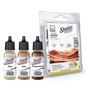 Ammo of Mig 7336 Matt SHADER Set Browns