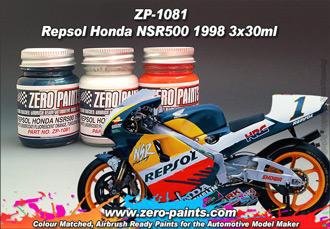 Zero Paints ZP-1081 Repsol Honda NSR500 1998 Paint Set 3x30ml