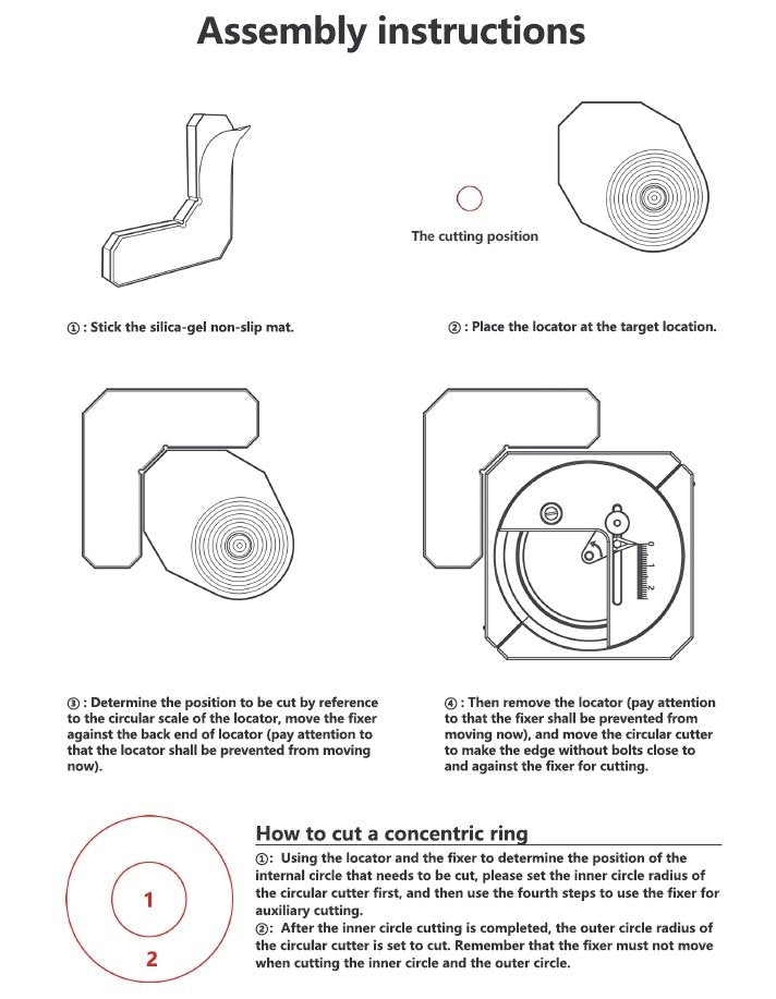 DSPIAE MT-CL Stepless Adjustment Circular Cutter Locator (For MT-C Circular Cutter) / Lokalizator noża – zdjęcie 4