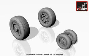 Armory Models AW72501b Panavia Tornado wheels, w/ tyres type “b” (GY) 1/72 – zdjęcie 3