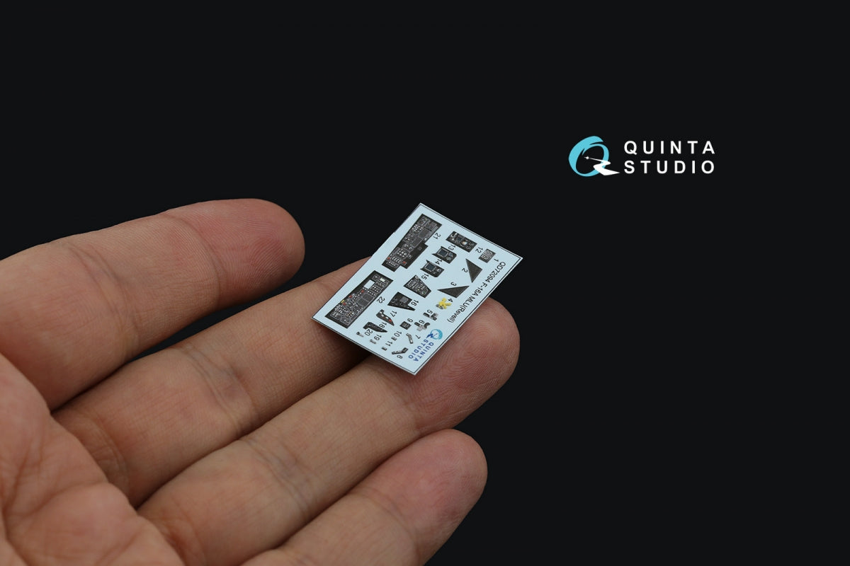 Quinta Studio QD72094 F-16A MLU 3D-Printed &amp;amp; coloured Interior on decal paper (Revell) 1/72 – zdjęcie 5