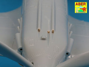 Aber A48114 Armament for Soviet fighter MIG-3 2x7,62ShKAS; 1x12,7mm UBS; pitot tube 1/48 – zdjęcie 4