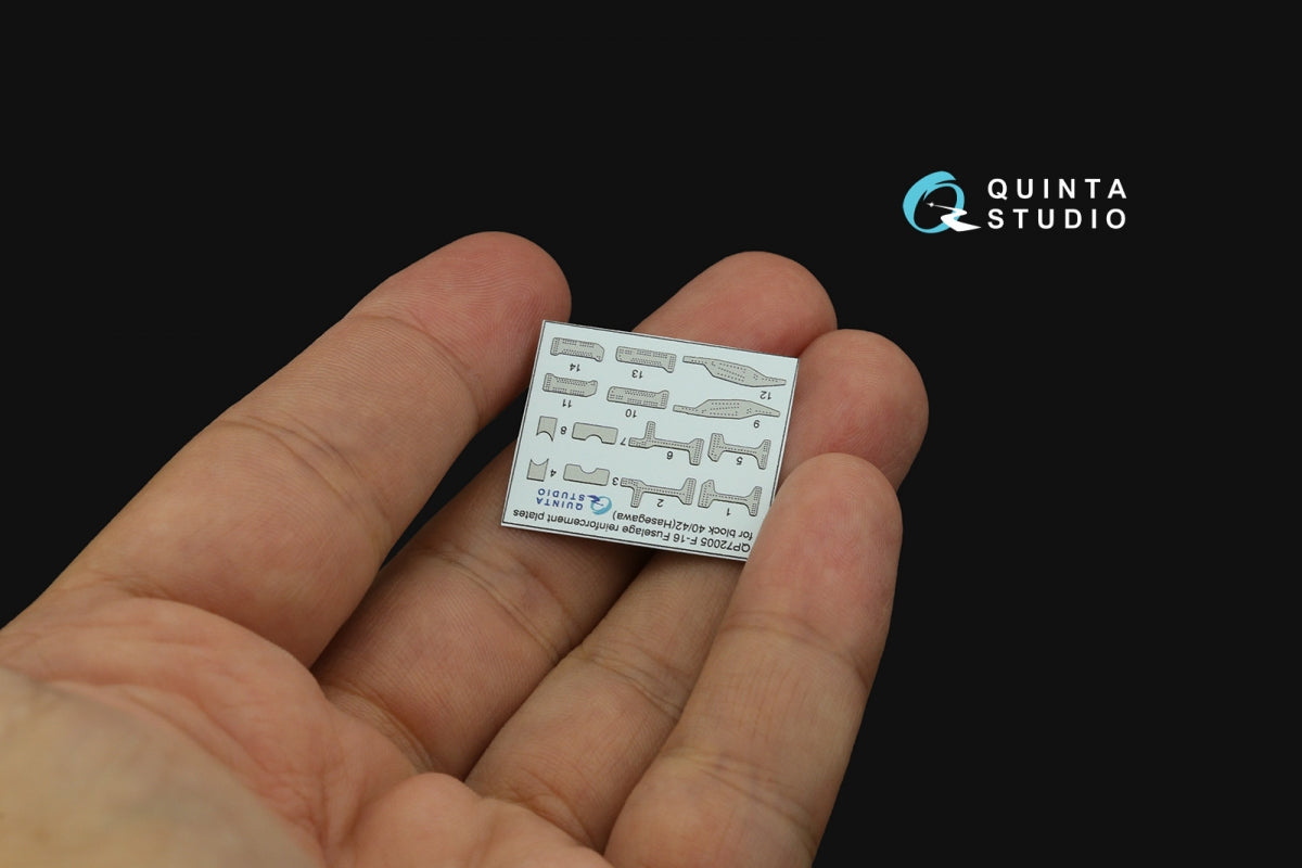 Quinta Studio QP72005 F-16 block 40/42 reinforcement plates (Hasegawa) 1/72 – zdjęcie 4