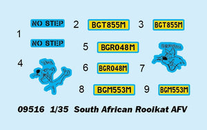 Trumpeter 09516 South African Rooikat AFV 1/35 – zdjęcie 3