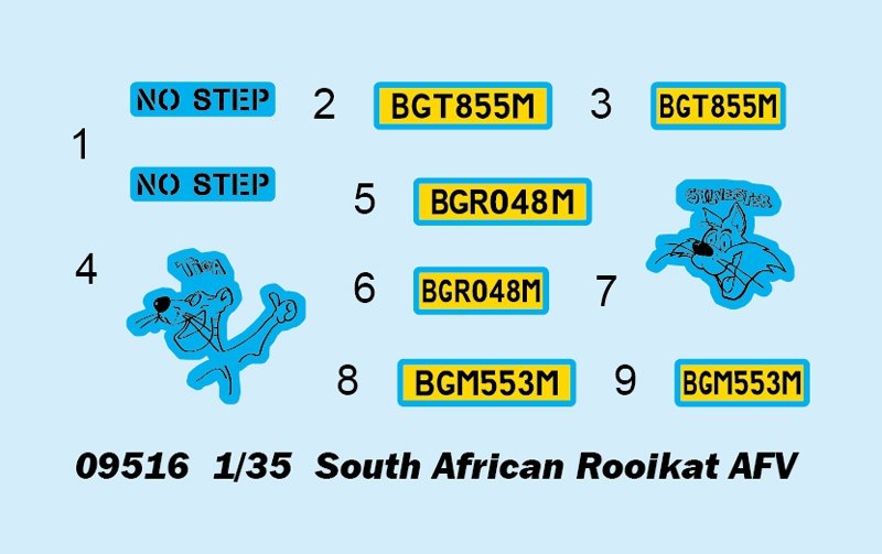 Trumpeter 09516 South African Rooikat AFV 1/35 – zdjęcie 3