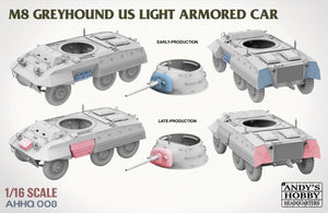 Andy&amp;#39;s Hobby Headquarters AHHQ-008 M8 Greyhound US light Armored Car 1/16 – zdjęcie 3